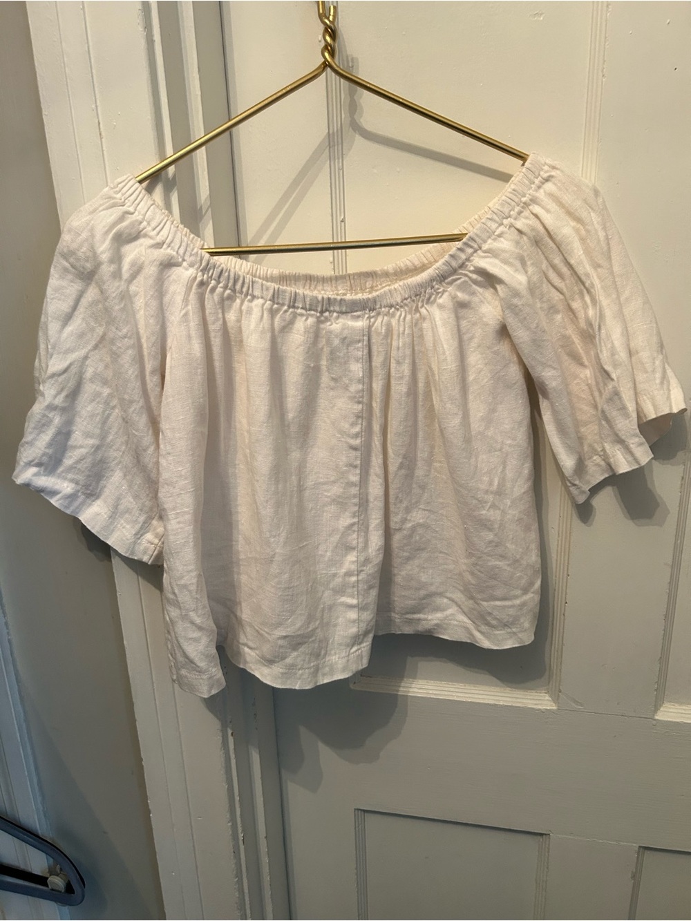 Reformation Off Shoulder linen top sz XS - Picture 2 of 5
